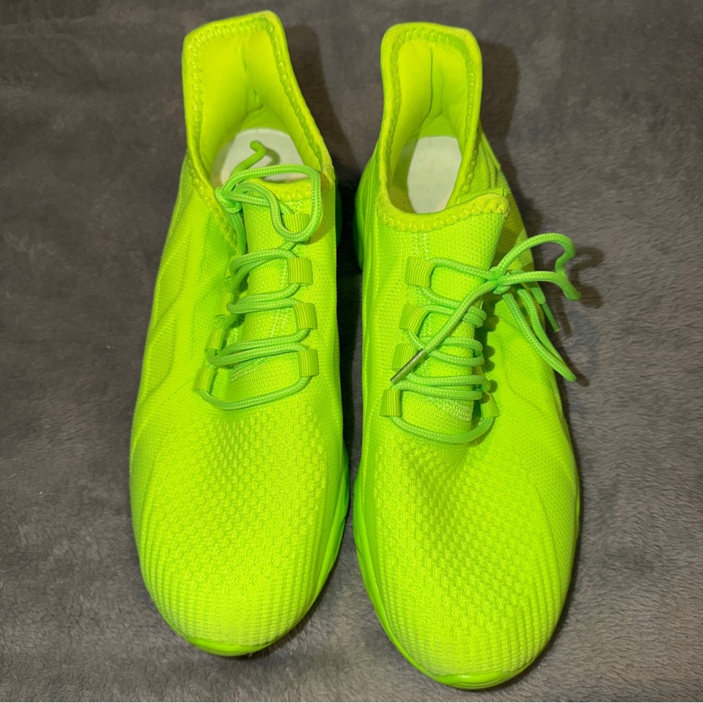 Neon Green Athletic Sneakers